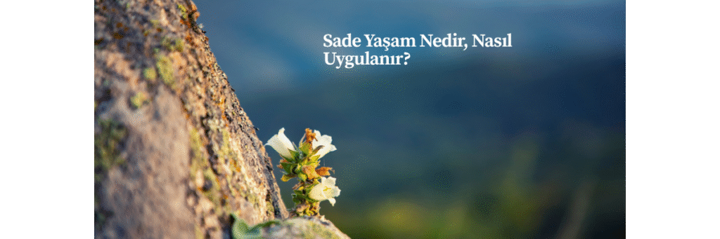 Sade Yaşam Nedir, Nasıl Uygulanır?